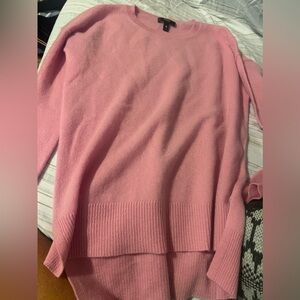 Aqua 100% cashmere pig, long-sleeved crewneck sweater S